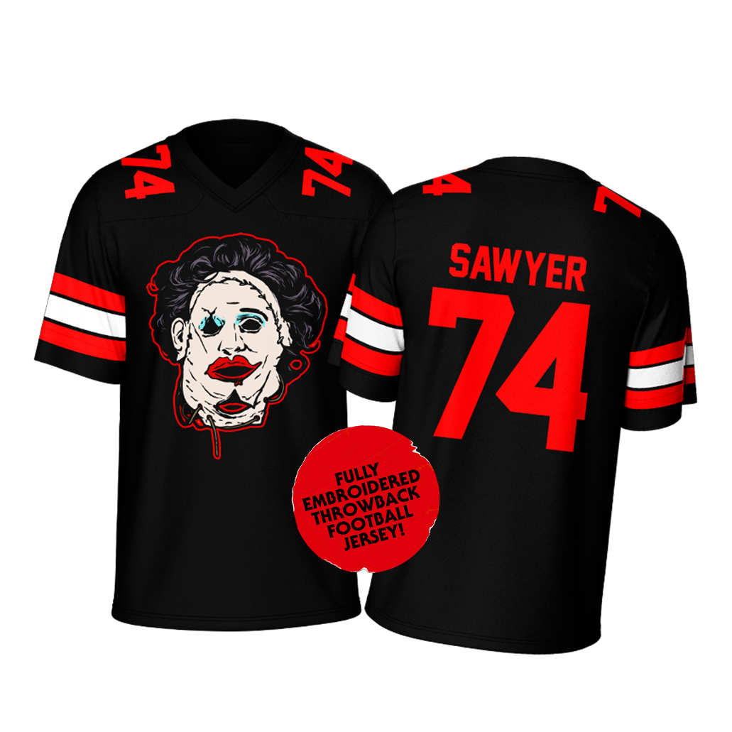 Chainsaw Butcher Throwback Football Jersey