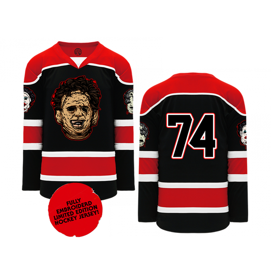 Chainsaw Butcher Fully Embroidered Hockey Jersey