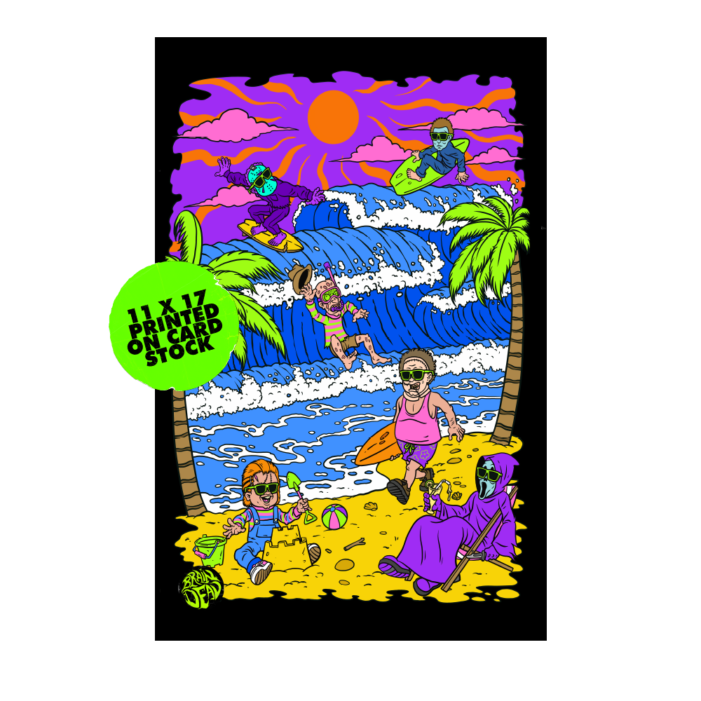 Slasher Beach 11 x 17 Print