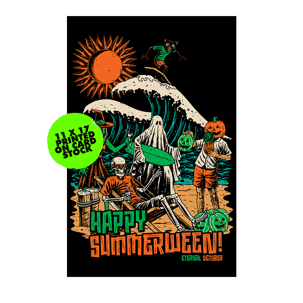 Happy Summerween 11 x 17 Print