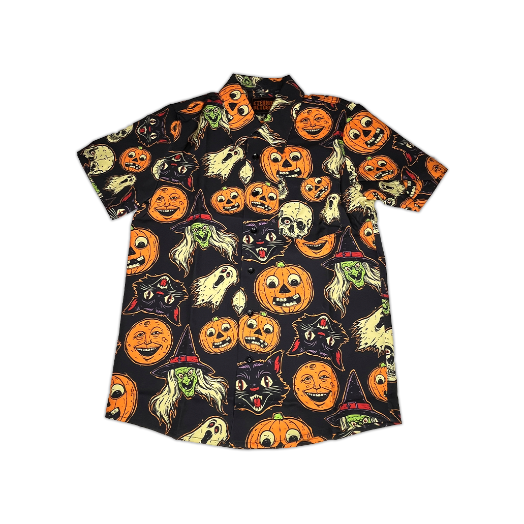 Vintage Halloween Button Up