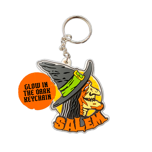 Vintage Witch Salem Glow Keychain